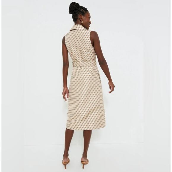 TUCKERNUCK Blue Brown Geo Ocean Spray Sleeveless Cheyenne NWT Size XXS - Picture 4 of 12